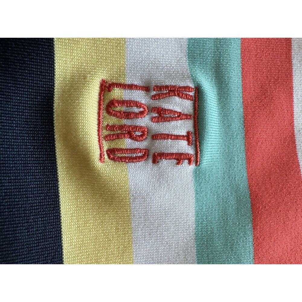 Kate Lord Golf Tennis Pickleball Bold Stripes Orange Yellow Blue Large - Picture 5 of 5